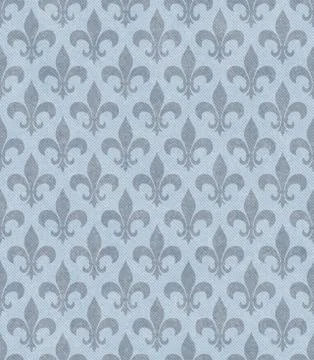 Blue fleur de lis textured fabric background Stock Illustration