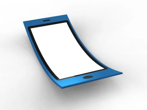 Blue Flexible Mobile Illustrazione stock