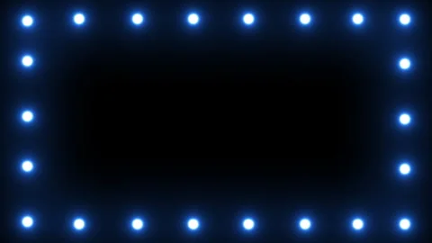 BLUE FLICKERING BULBS RENDER Stock Footage 244133656