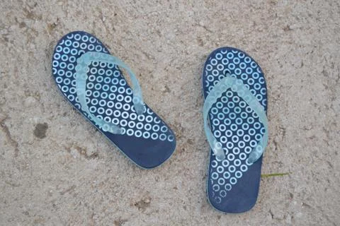 Blue Flip Flops Stock Photos