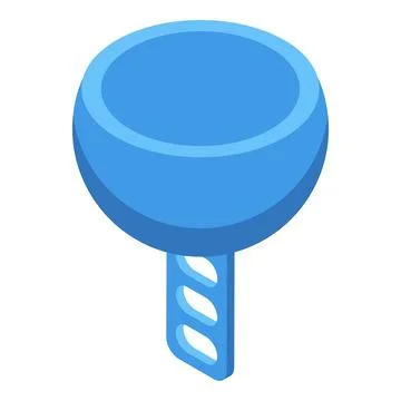 Blue float with ladder hanging down, isometric view for nautical safety 스톡 일러스트