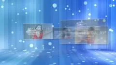 Blue Floating Media Stock After Effects
