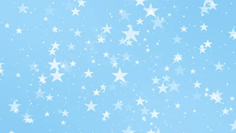 Blue floating stars background animation, seamless looping abstract backdrop Stock Footage 167283064