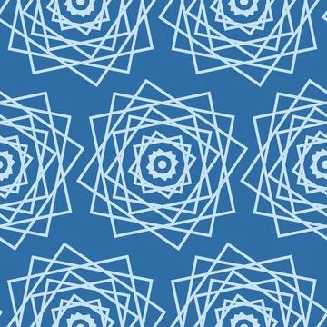 Blue floral pattern for textile, seamless pattern for design and decoration,  Illustrazione stock