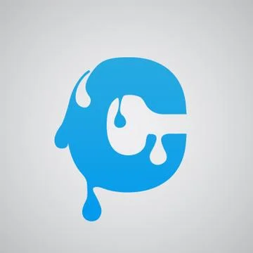 Blue flow character, vector. Stock Illustration