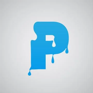 Blue flow character, vector. Stock Illustration