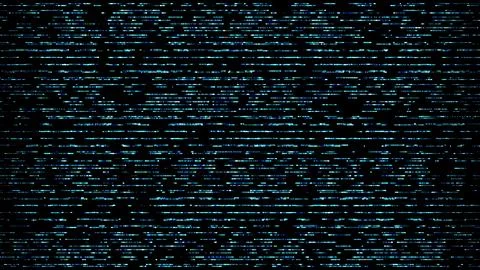 Blue flow of data strings. Abstract big data visualization. Information code  Stock Illustration