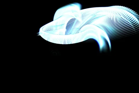 Blue flow - digital animation Stock Footage 114191