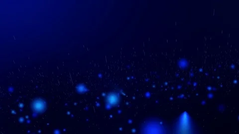 Blue Flow Particles.  Glittering particles sparkle move with light line.  Abstra Stock Footage 99577317