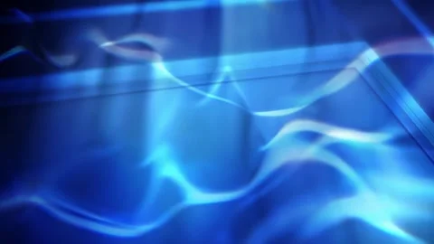 Blue Flow — Soft Liquid Waves Stock Footage 312229604