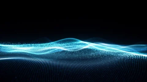 Blue flow wave Stock Footage 333877256