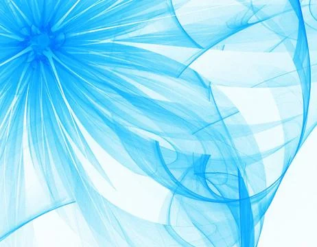 Blue flower Stock Illustration