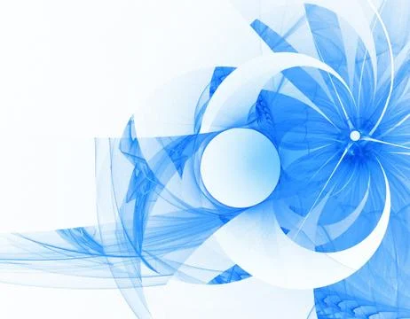 Blue flower Stock Illustration
