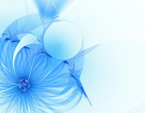 Blue flower Stock Illustration