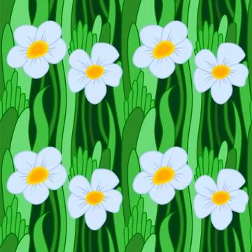 Blue flower Stock Illustration