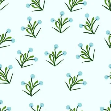 Blue flower Stock Illustration