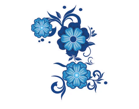 Blue Flower Stock Illustration