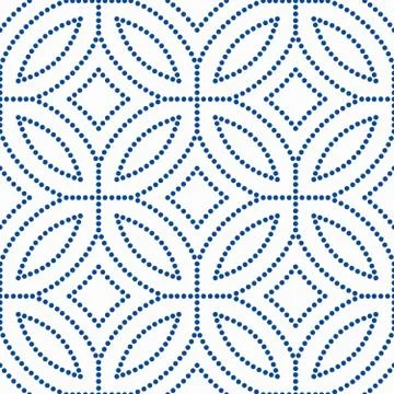 Blue Flower Pattern Beads Background Illustrazione stock