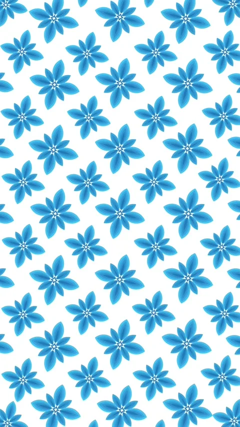 Blue flower screen Stock Footage 301374695