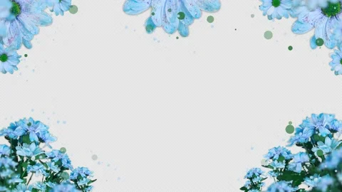 Blue Flowers Frame 스톡 동영상 171530861