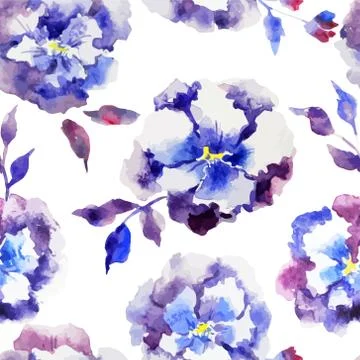 Blue flowers Stock Illustration