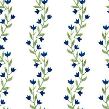 Blue flowers Stock Illustration