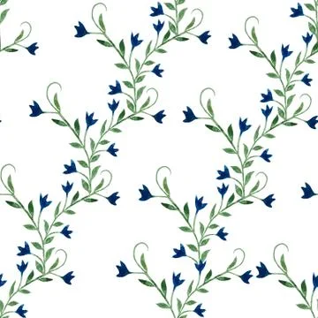 Blue flowers Stock Illustration