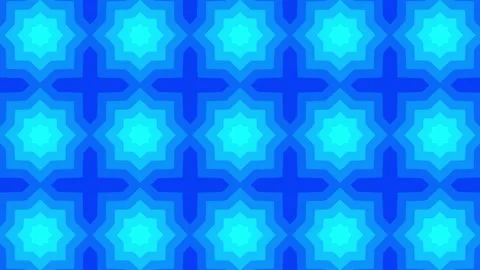 Blue Flowers Mandala Motion Background Stock Footage 320851562