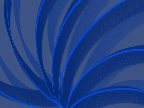 Blue Flowing Fan Stripe Abstract Background Stock Illustration