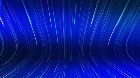 Blue Flowing Light Streaks Background Futuristic Wave Lines Loop Stock Footage 339543636