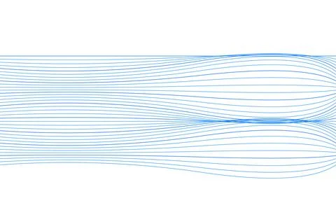 Blue Flowing Line Vector Background Stockillustratie