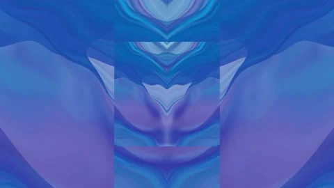 Blue flowing liquid ink waves abstract motion blurred background. Stock Footage 152311265