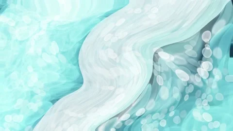 Blue flowing liquid waves abstract motion blurred background. Stock Footage 150317581