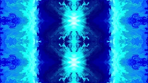 Blue flowing liquid waves abstract motion blurred background. Stock Footage 151387854