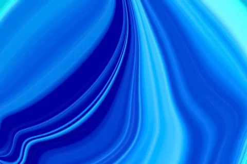 Blue flowing liquid waves abstract motion blurred background. Stock Illustration