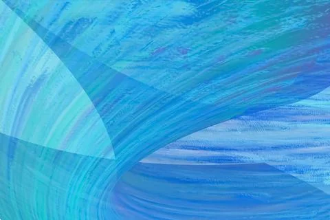 Blue flowing liquid waves abstract motion blurred background. 스톡 일러스트