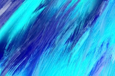 Blue flowing liquid waves abstract motion blurred background. Stock Illustration