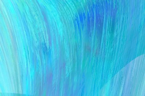 Blue flowing liquid waves abstract motion blurred background. Stock Illustration