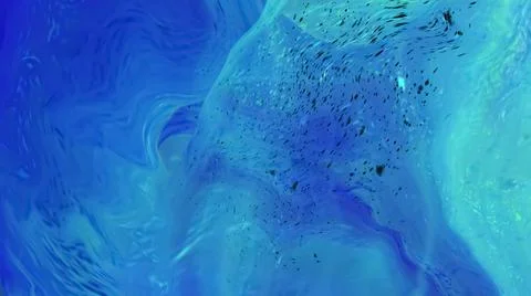 Blue flowing liquid waves abstract motion blurred background. Stock Illustration