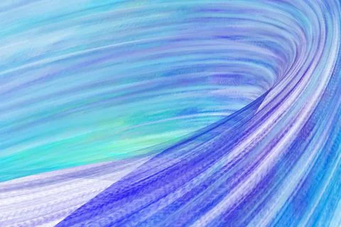 Blue flowing liquid waves abstract motion blurred background. Stock Illustration