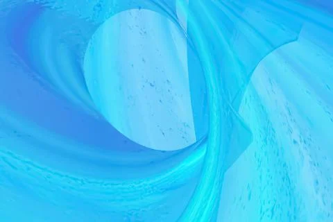 Blue flowing liquid waves abstract motion blurred background. Stock Illustration