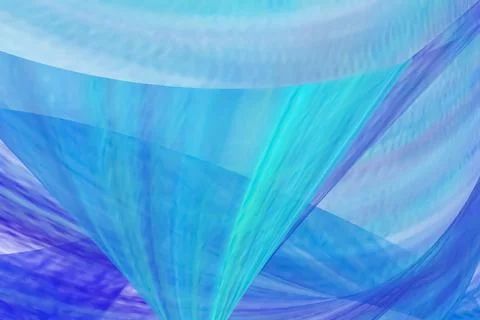 Blue flowing liquid waves abstract motion blurred background. Stock Illustration