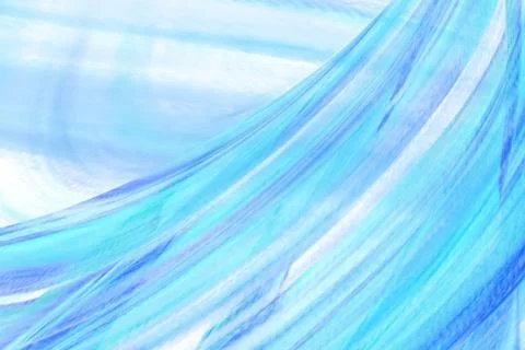 Blue flowing liquid waves abstract motion blurred background. Stock Illustration