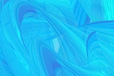 Blue flowing liquid waves abstract motion blurred background. 스톡 일러스트