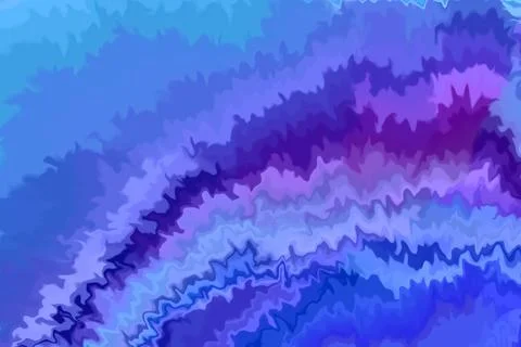 Blue flowing liquid waves abstract motion blurred background. Stock Illustration