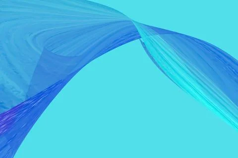 Blue flowing liquid waves abstract motion blurred background. Stock Illustration