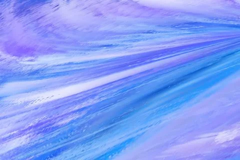 Blue flowing liquid waves abstract motion blurred background. Stock Illustration