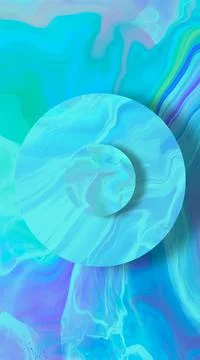Blue flowing liquid waves abstract motion blurred background. 스톡 일러스트