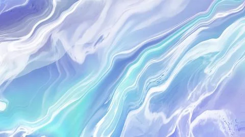 Blue flowing liquid waves abstract motion blurred background. 스톡 일러스트