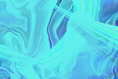Blue flowing liquid waves abstract motion blurred background. 스톡 일러스트